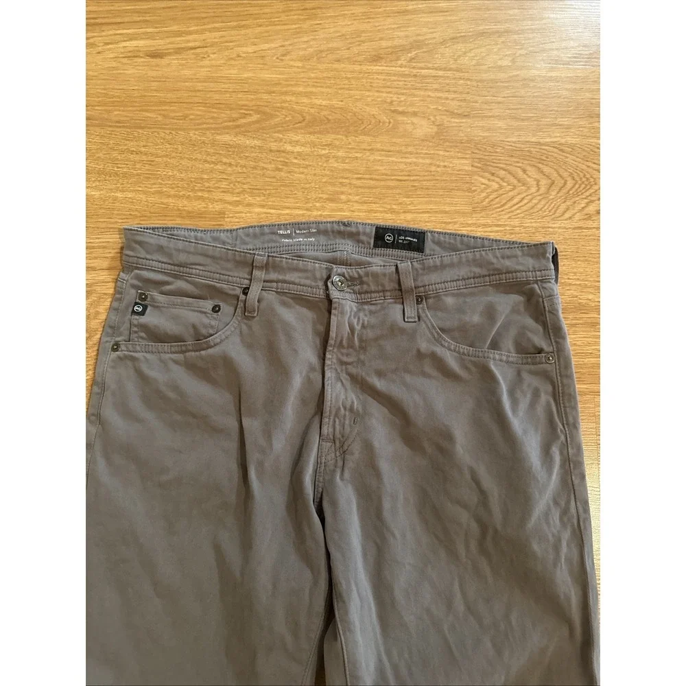 AG Adriano Goldschmied Pants Men's Gray Tellis 34x34 (Act‎ 35x30) Modern Slim